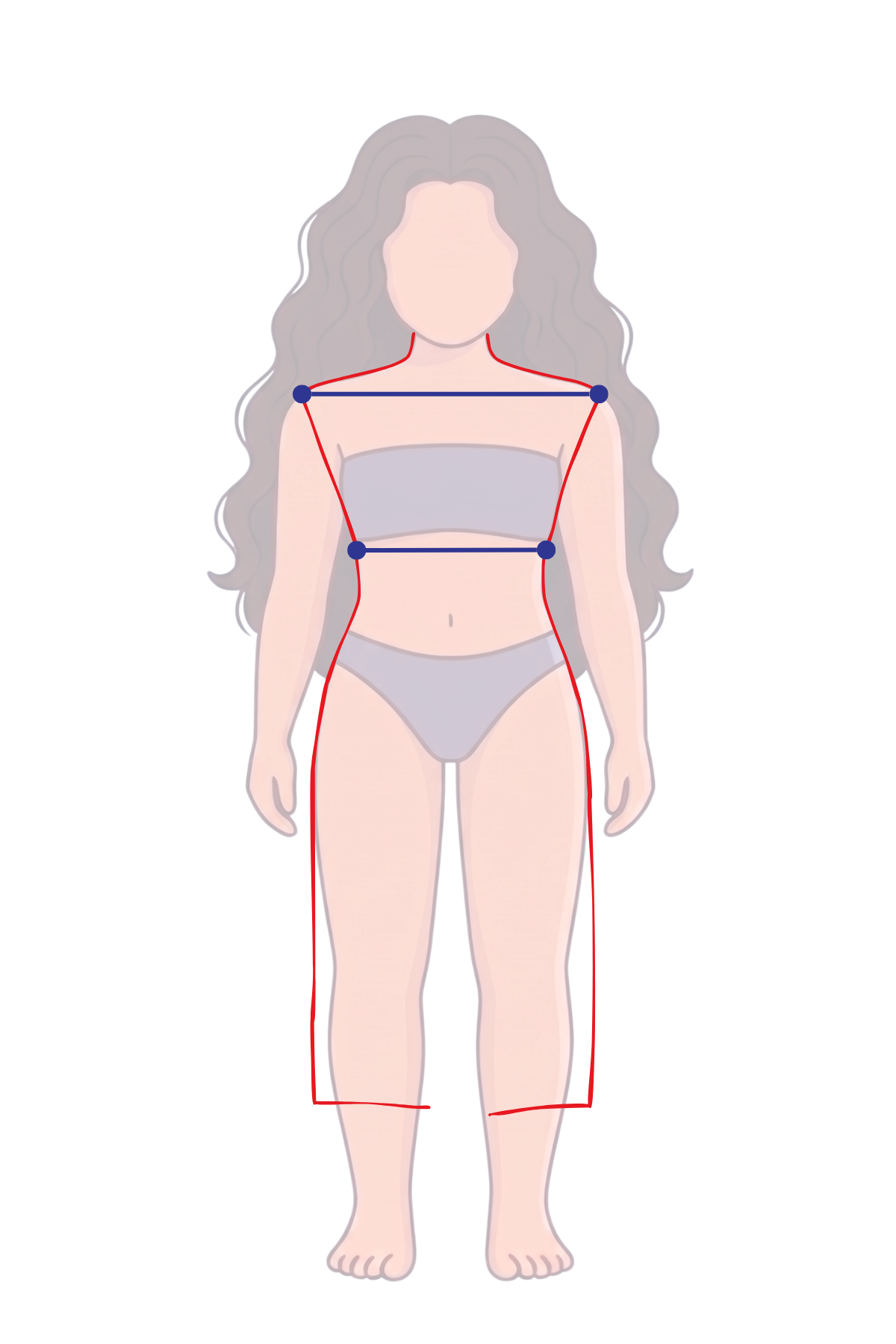 Flamboyant Natural body sketch