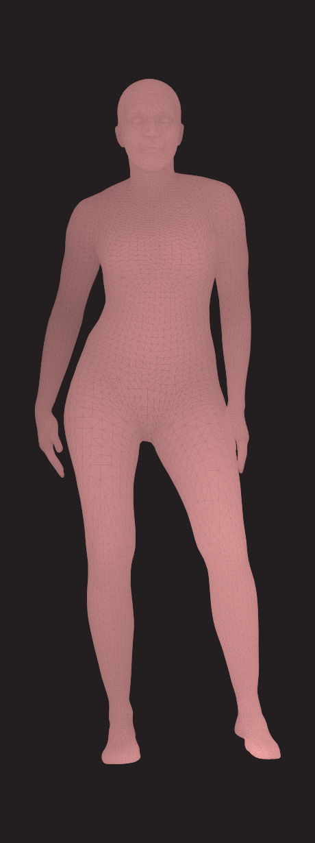 Beyonce - 3D mesh render