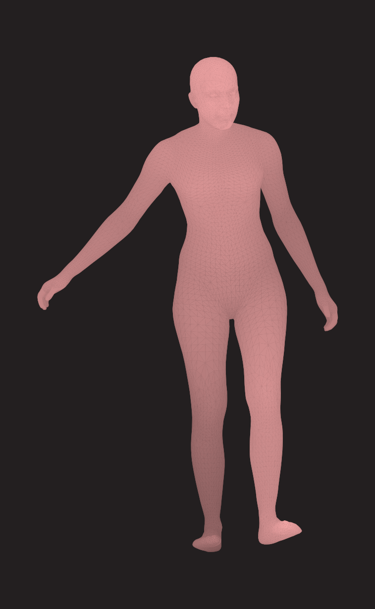 Lupita Nyong'o - 3D mesh render