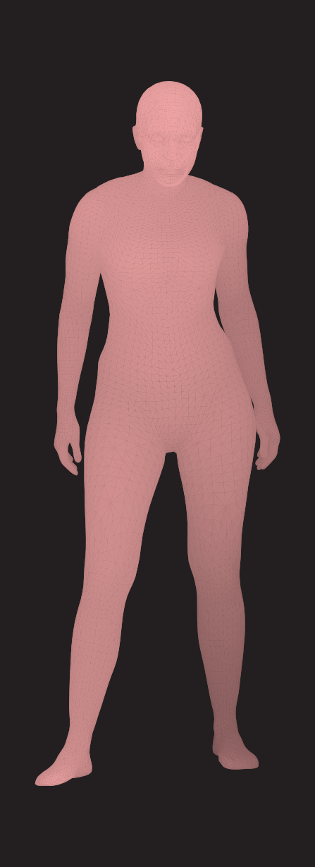 Jennifer Lopez - 3D mesh render