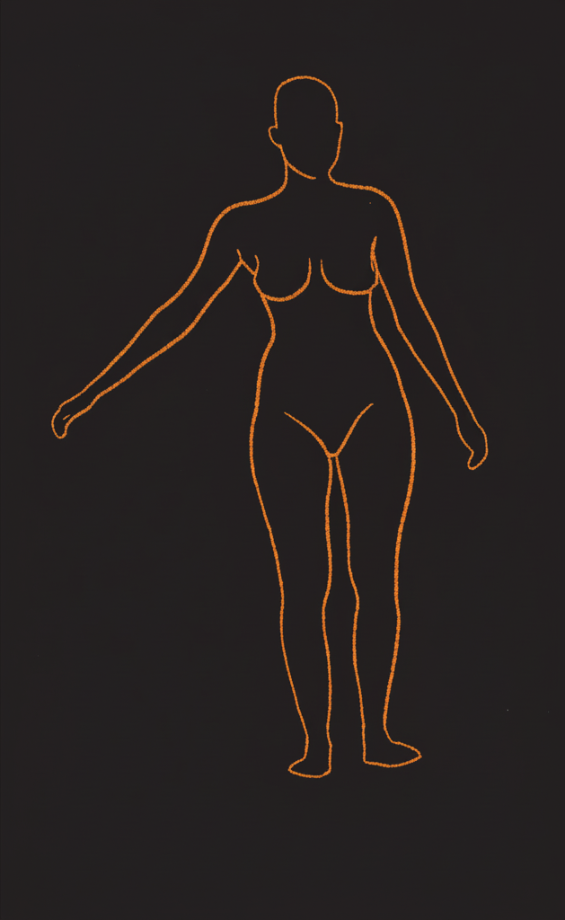 Lupita Nyong'o - Kibbe sketch lines