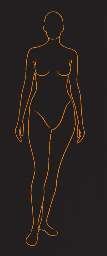 Bette Davis - Kibbe sketch lines